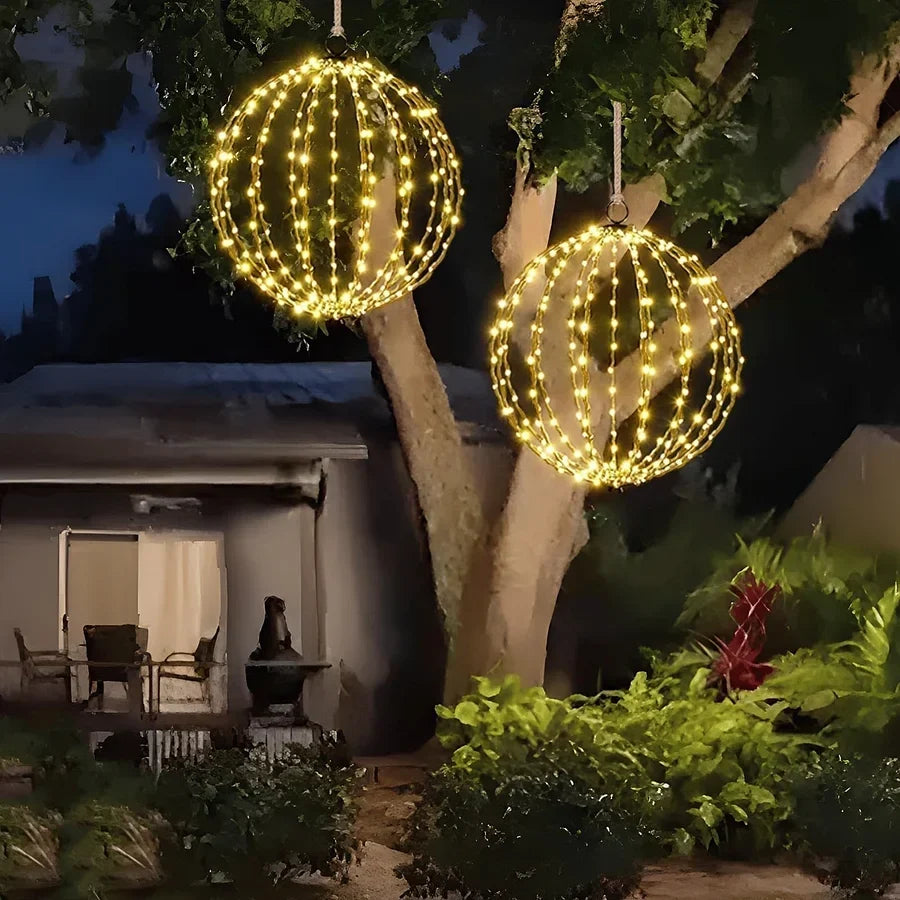 LED Sphere Light Foldable Wireless Weather-Resistant