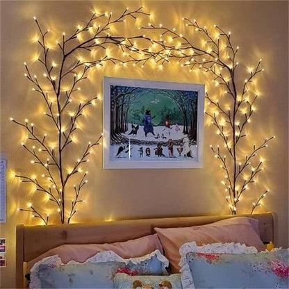 LED String Lights Dimmable Warm White Adhesive Mounting
