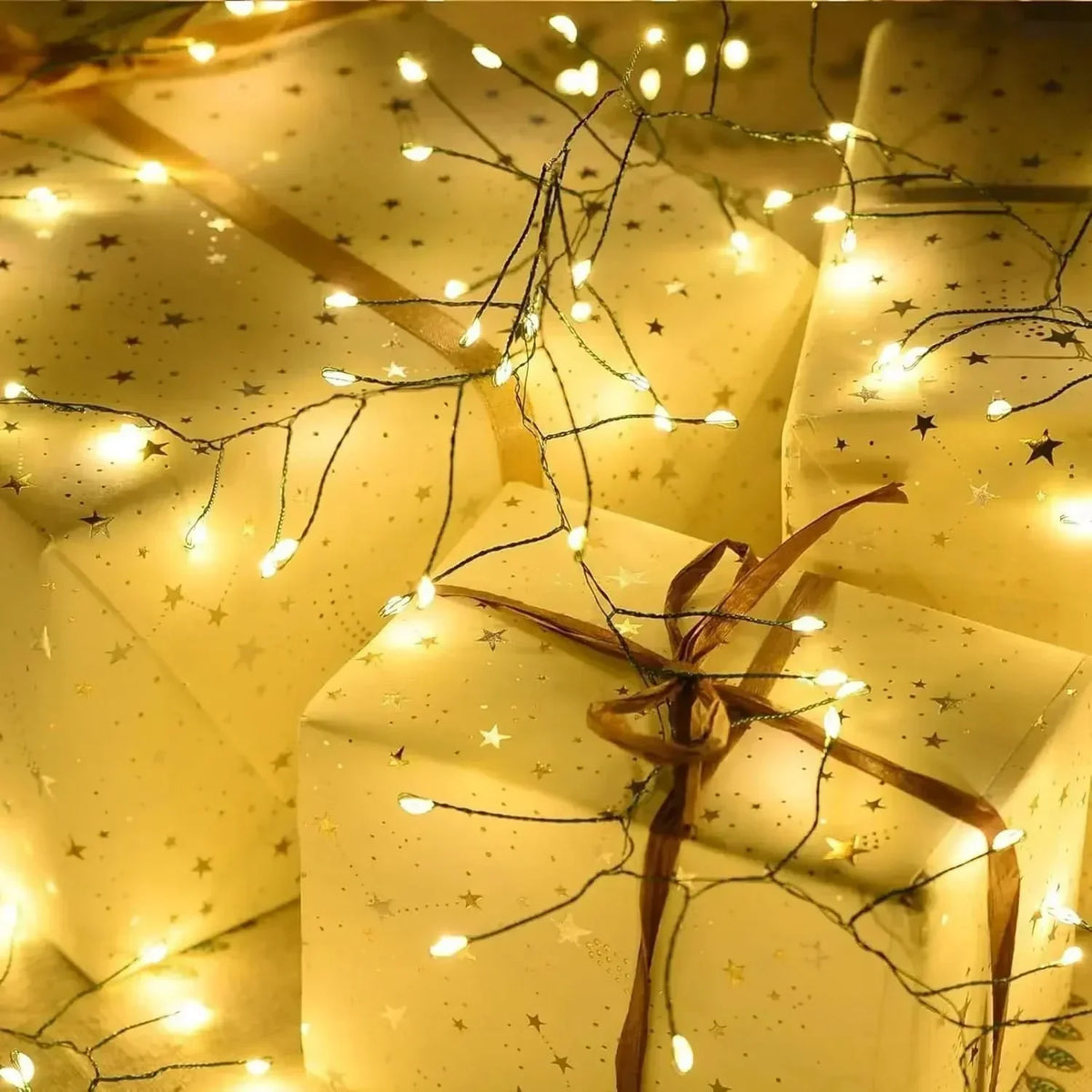 LED String Lights Firework Effect Remote & Timer