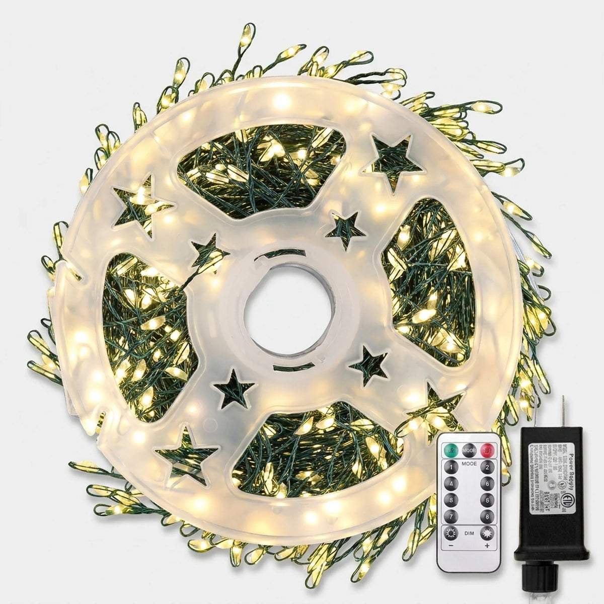 LED String Lights Firework Effect Remote & Timer
