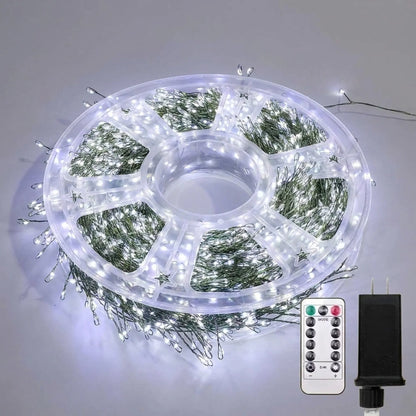 LED String Lights Firework Effect Remote & Timer