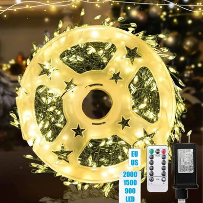 LED String Lights Firework Effect Remote & Timer
