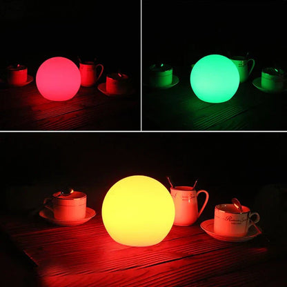 LED Table Lamp 16-Color 10-Hour Battery Remote & USB Rechargeable
