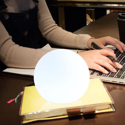 LED Table Lamp 16-Color 10-Hour Battery Remote & USB Rechargeable