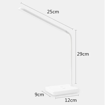 LED Table Lamp Touch Control Adjustable Brightness USB Rechargeable