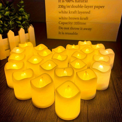 LED Tealights Flickering Warm White Battery-Powered