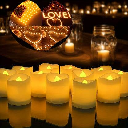 LED Tealights Flickering Warm White Battery-Powered
