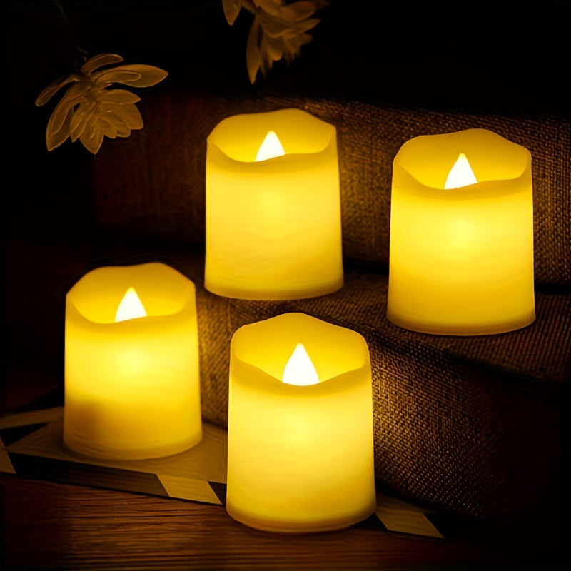 LED Tealights Flickering Warm White Battery-Powered