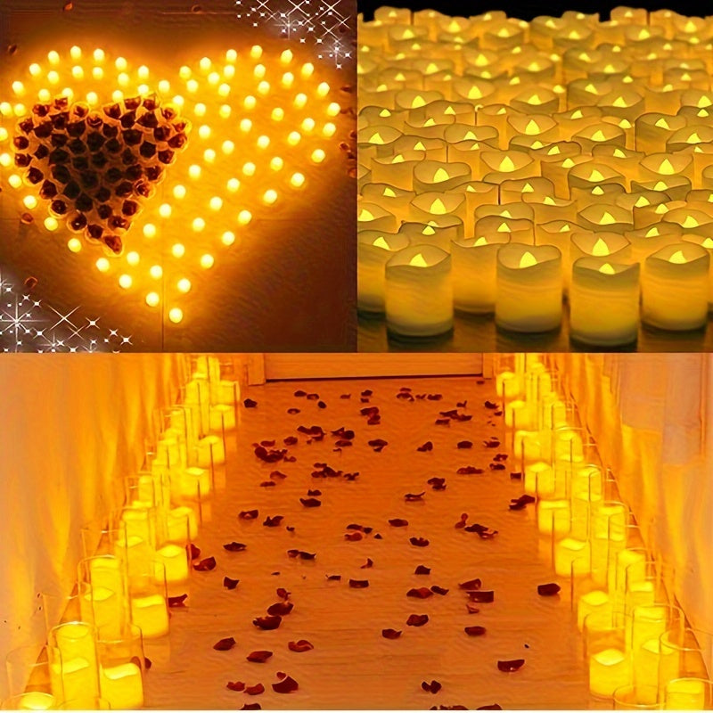 LED Tealights Flickering Warm White Battery-Powered