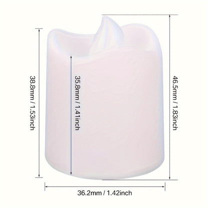 LED Tealights Flickering Warm White Battery-Powered