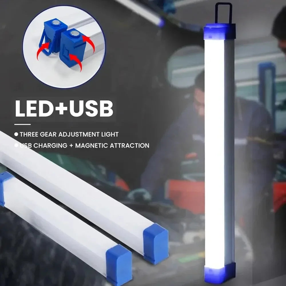 LED Tube Light Dual Mode USB Rechargeable Magnetic Mount