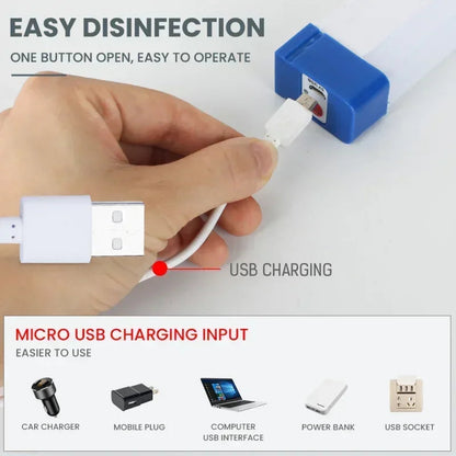 LED Tube Light Dual Mode USB Rechargeable Magnetic Mount