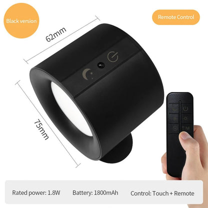LED Wall Light Dual Heads Touch & Remote Magnetic Base