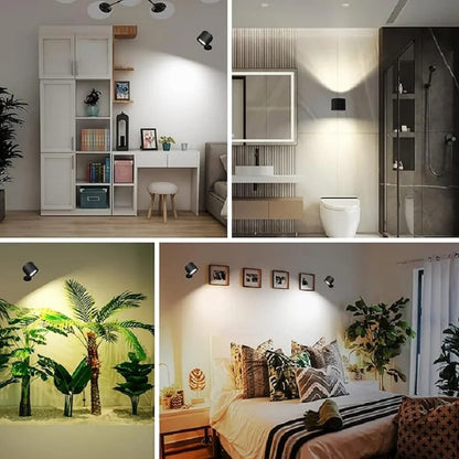 LED Wall Light Dual Heads Touch & Remote Magnetic Base