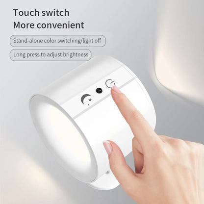LED Wall Light Dual Heads Touch & Remote Magnetic Base
