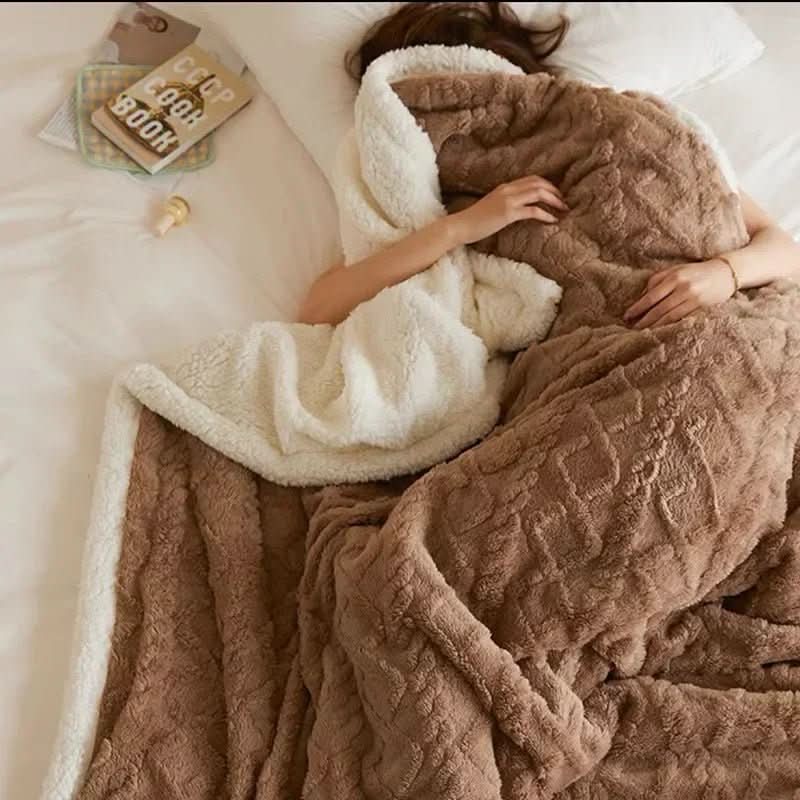 Lambswool Blanket Double-Sided Machine Washable Waterproof