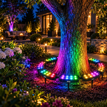 Landscape Ring Light Solar-Powered 7-Color RGB 360°