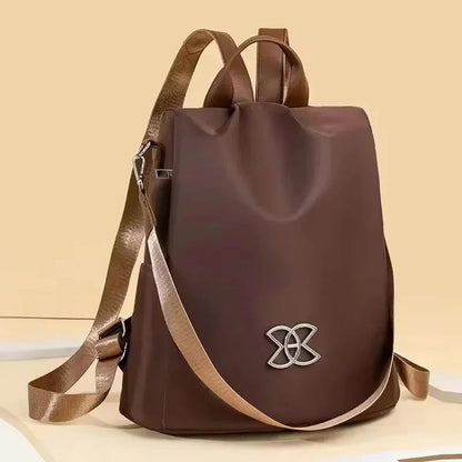 Laptop Backpack Hidden Rear Zipper Water-Repellent Oxford Tablet Pocket