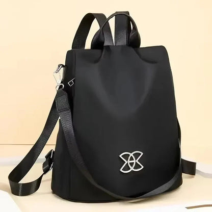 Laptop Backpack Hidden Rear Zipper Water-Repellent Oxford Tablet Pocket