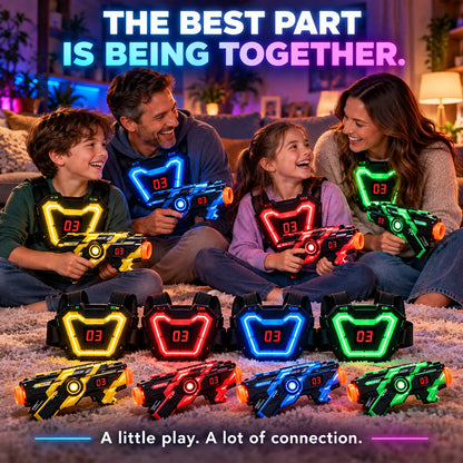 Laser Tag Set Infrared Illuminated Targets Four Firing Modes