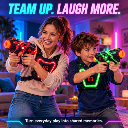 Laser Tag Set Infrared Illuminated Targets Four Firing Modes