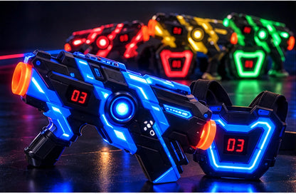 Laser Tag Set Infrared Illuminated Targets Four Firing Modes