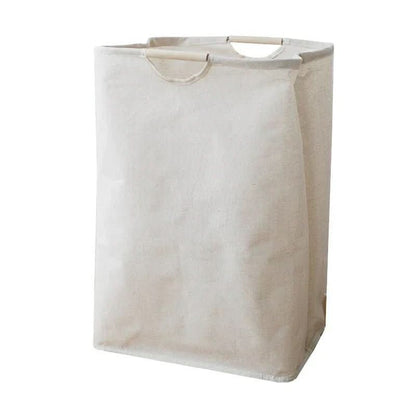 Laundry Basket Cotton & Linen Foldable With Handles