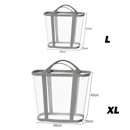 Laundry Basket Foldable Breathable Mesh Large Capacity