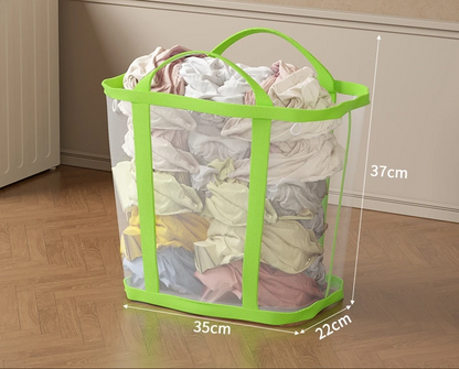 Laundry Basket Foldable Breathable Mesh Large Capacity