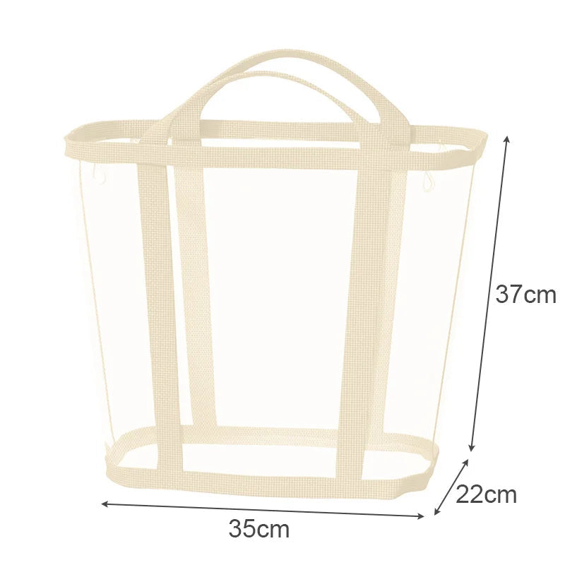 Laundry Basket Foldable Breathable Mesh Large Capacity