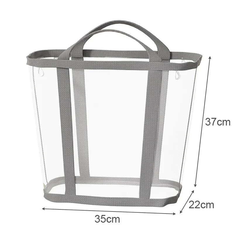 Laundry Basket Foldable Breathable Mesh Large Capacity