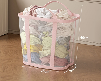 Laundry Basket Foldable Breathable Mesh Large Capacity