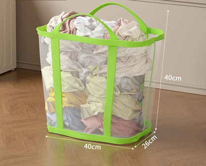 Laundry Basket Foldable Breathable Mesh Large Capacity