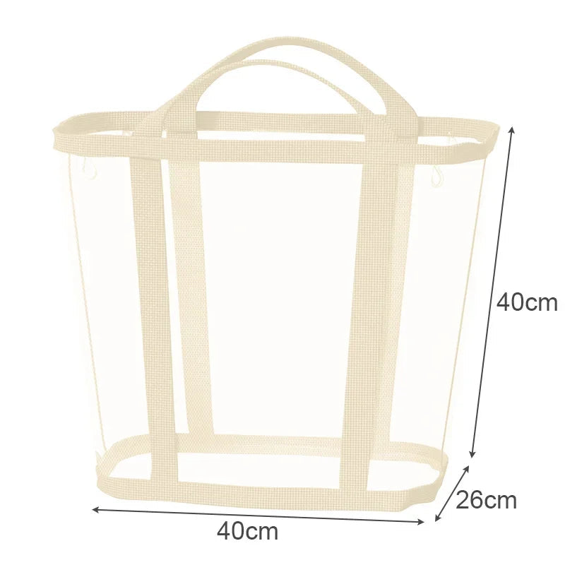 Laundry Basket Foldable Breathable Mesh Large Capacity