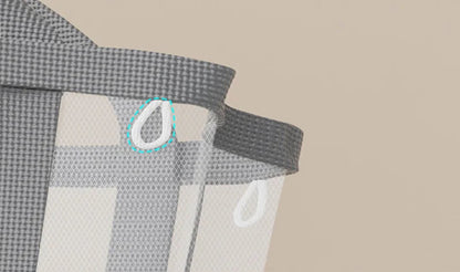 Laundry Basket Foldable Breathable Mesh Large Capacity