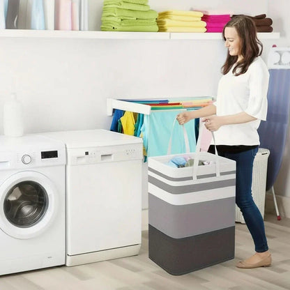Laundry Basket Foldable Large Capacity Comfortable Handles