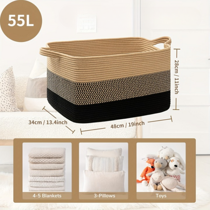 Laundry Basket Foldable & Washable 55 L