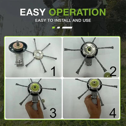 Lawn Edger Tool-Free Quick-Change Blades Metal Build & Ergonomic Handle