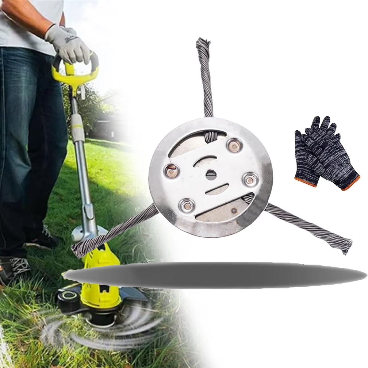 Lawn Edger Tool-Free Quick-Change Blades Metal Build & Ergonomic Handle