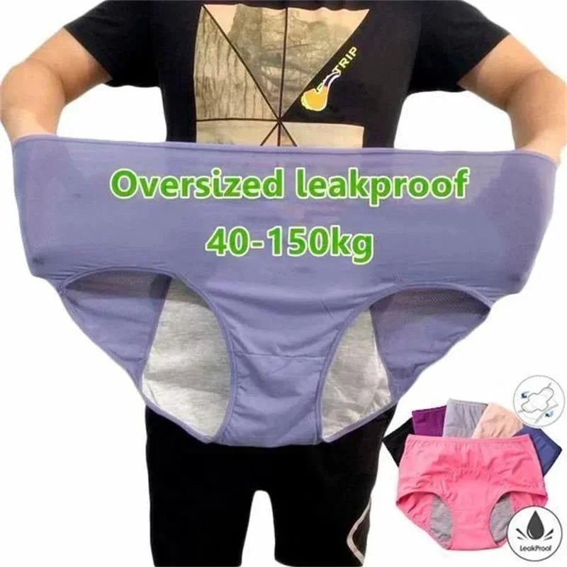 Leak-Proof High-Waisted Panties (Plus Sizes)