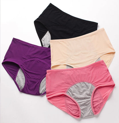 Leak-Proof High-Waisted Panties (Plus Sizes)