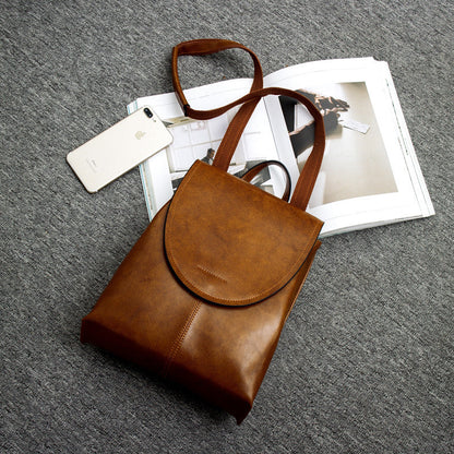 Leather Backpack Laptop-Friendly Roomy Compartments for Commuting & Travel