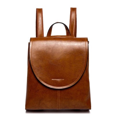 Leather Backpack Laptop-Friendly Roomy Compartments for Commuting & Travel