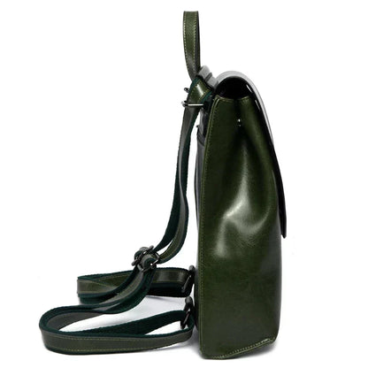 Leather Backpack Laptop-Friendly Roomy Compartments for Commuting & Travel
