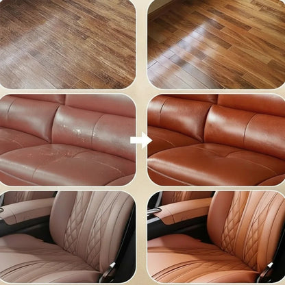 Leather Care Balm Wax Based Colorless Wooden Brush Included