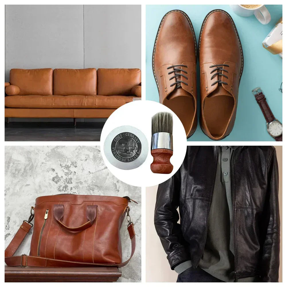 Leather Conditioner Nourishing & Color-Refreshing With Applicator Brush