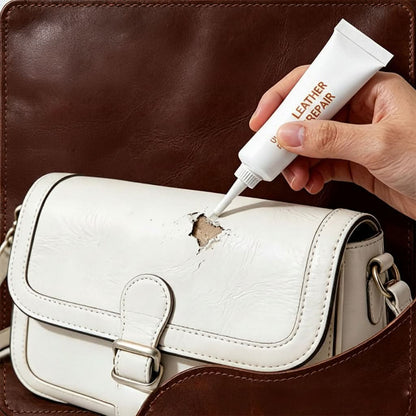 Leather Edge Repair Cream Built-In Brush Smooth White Finish