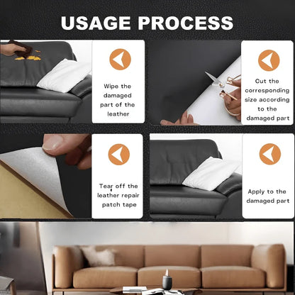 Leather Repair Patch Self-Adhesive Tear-Resistant Roll