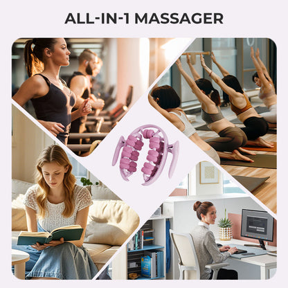 Leg Massage Roller Ergonomic Nodule Design & Non-Slip Handles
