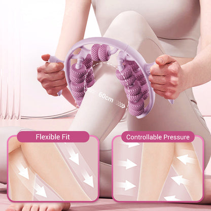 Leg Massage Roller Ergonomic Nodule Design & Non-Slip Handles